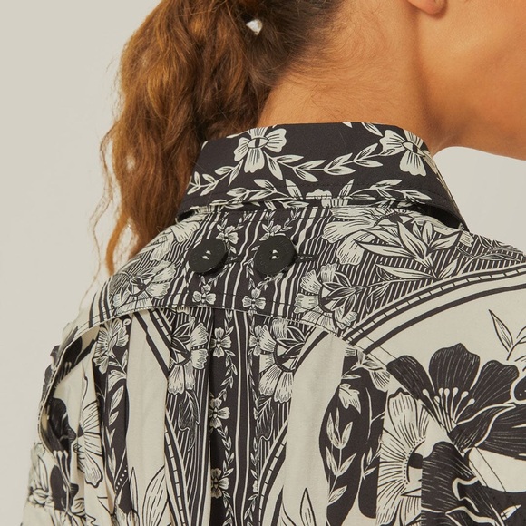 FARM RIO LONG-SLEEVE COLLARED MIDI SHIRT DRESS - Picture 3 of 6